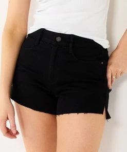 Women's Nine West High Rise Raw Hem Relaxed Denim Shorts Medium -Nine West Shop unnamed file 3380