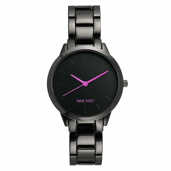 Nine West Women's Gunmetal Tone 3-Hand Watch 1 Nine West Women's Gunmetal Tone 3-Hand Watch