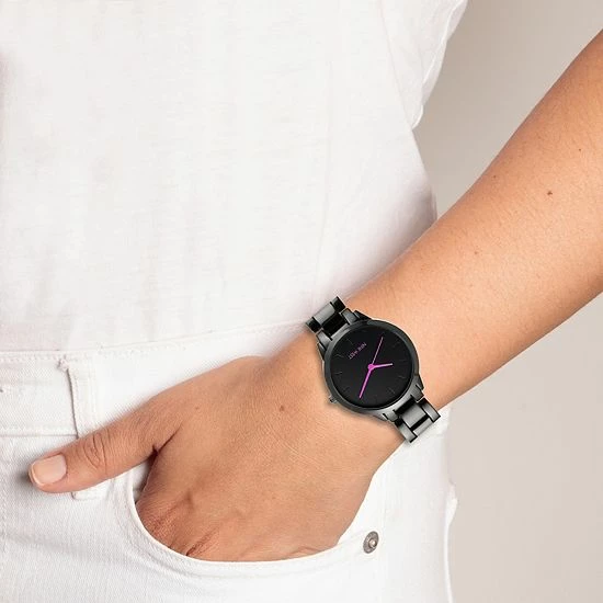 Nine West Women's Gunmetal Tone 3-Hand Watch 4 Nine West Women's Gunmetal Tone 3-Hand Watch - Image 4