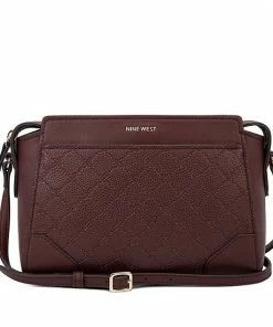 Nine West Brooklyn Jet Set Crossbody Merlot Lgo -Nine West Shop unnamed file 3399