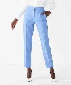 Women's Nine West High-Waisted Tapered Pants Baked Nutmeg -Nine West Shop unnamed file 341