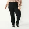 Plus Size Nine West Menswear Wide Magic Waist Bootcut Pants Black