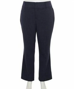 Plus Size Nine West Menswear Wide Magic Waist Bootcut Pants Black -Nine West Shop unnamed file 3425