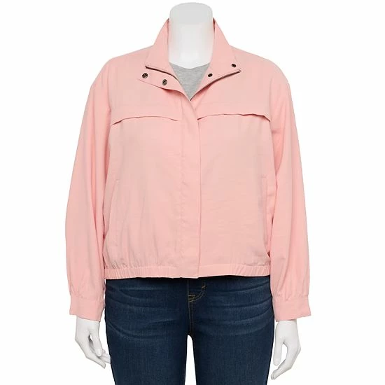 Women's Nine West Utility Bomber Jacket Shark Cove 3 Women's Nine West Utility Bomber Jacket Shark Cove - Image 3