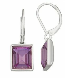 Nine West Stone Drop Earrings Pink