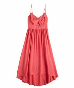 Women's Nine West Twist Front High-Low Midi Dress Sicily Tomato 7 Women's Nine West Twist Front High-Low Midi Dress Sicily Tomato -Nine West Shop unnamed file 3486