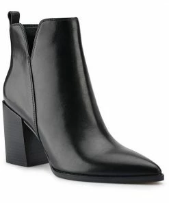 Nine West Birds Women's Leather Ankle Boots Black Leather -Nine West Shop unnamed file 3502
