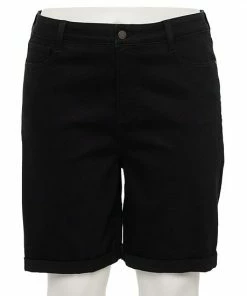 Plus Size Nine West Slimming Pocket Bermuda Shorts Medium Wash -Nine West Shop unnamed file 3507