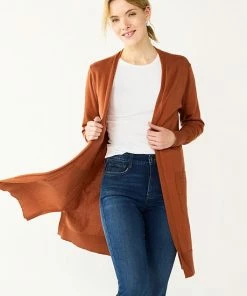 Women's Nine West High Slit Duster Cardigan Sergio Olive -Nine West Shop unnamed file 355