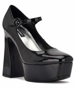 Nine West Kares Women's Platform Heels Medium Natural Patent -Nine West Shop unnamed file 3573