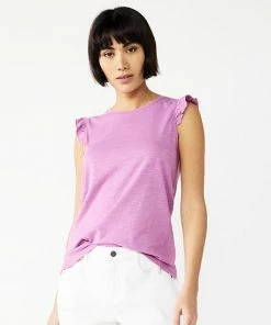 Petite Nine West Ruffle-Shoulder Top Mineral Black -Nine West Shop unnamed file 3616