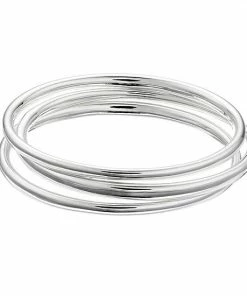 Nine West Bangle Bracelet Set Silver Tone -Nine West Shop unnamed file 3619