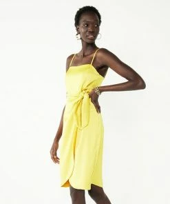 Women's Nine West Side-Tie Midi Dress Limassol Sunset