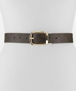 Nine West 9W Logo Women's Reversible Belt