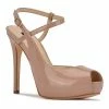 Nine West Hanken Women's Platform Heels Light Natural
