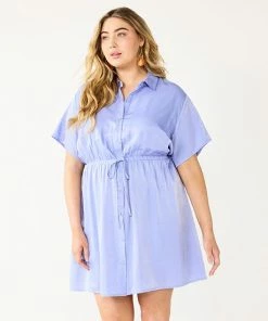 Plus Size Nine West Dolman-Sleeve Shirt Dress Daisy Dew -Nine West Shop unnamed file 3646