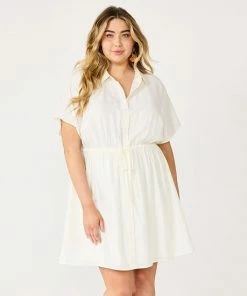Plus Size Nine West Dolman-Sleeve Shirt Dress Daisy Dew -Nine West Shop unnamed file 3647