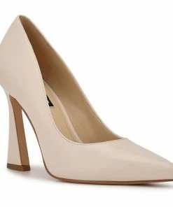 Nine West Trendz Women's Leather Heels Beige Pink Leather -Nine West Shop unnamed file 3662