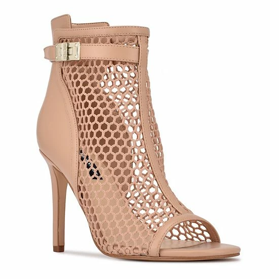 Nine West Ididit Women's Heeled Ankle Boots Light Natural 1 Nine West Ididit Women's Heeled Ankle Boots Light Natural