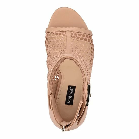 Nine West Ididit Women's Heeled Ankle Boots Light Natural 4 Nine West Ididit Women's Heeled Ankle Boots Light Natural - Image 4