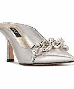 Nine West Sauci Women's Dress Mules Silver 12 Nine West Sauci Women's Dress Mules Silver -Nine West Shop unnamed file 3688