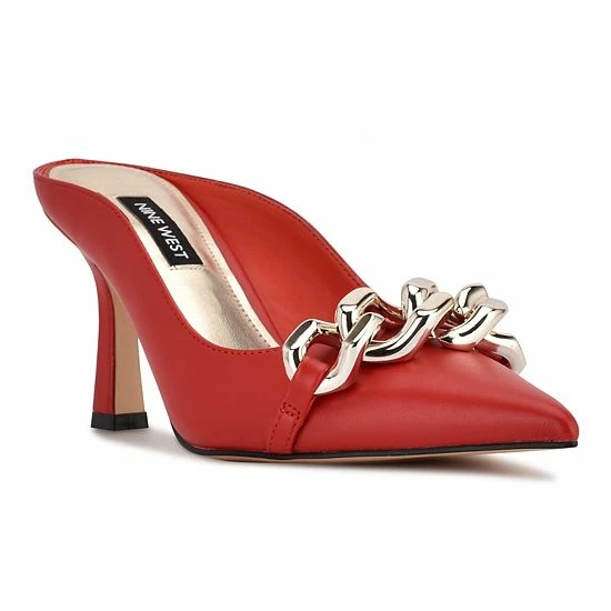 Nine West Sauci Women's Dress Mules Silver 7 Nine West Sauci Women's Dress Mules Silver - Image 7