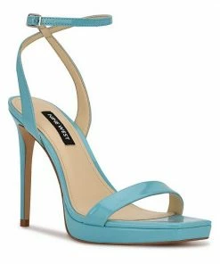 Nine West Zadie 03 Women's Platform High Heel Sandals Vintage Blue Patent -Nine West Shop unnamed file 3704