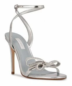 Nine West Marry Women's Dress Sandals Silver -Nine West Shop unnamed file 3715
