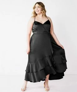 Plus Size Nine West Strappy Ruffle Hem Wrap Dress White Floral 9 Plus Size Nine West Strappy Ruffle Hem Wrap Dress White Floral -Nine West Shop unnamed file 3777