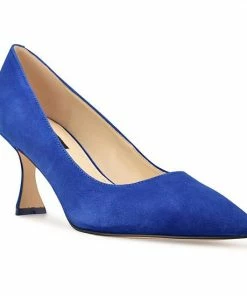 Nine West Workin Women's Suede Pumps Cobalt Suede