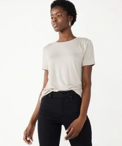 Women's Nine West Essential Short-Sleeve Crewneck Tee Huxley Blue Rib -Nine West Shop unnamed file 3813