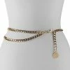 Women's Nine West Chain Belt Silver