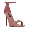 Nine West Teeya Women's High Heel Dress Sandals Dark Mauve081