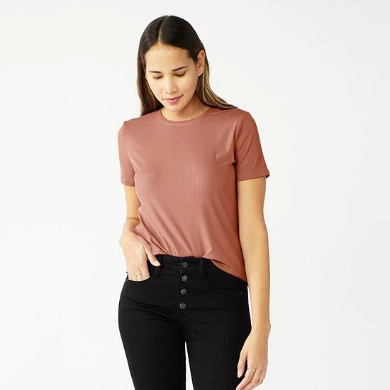 Women's Nine West Essential Crewneck Tee Cheetah 8 Women's Nine West Essential Crewneck Tee Cheetah - Image 8