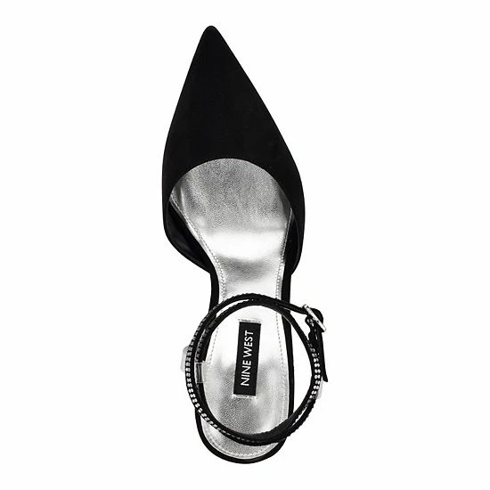 Nine West Frant Women's Ankle Wrap Heels Black 4 Nine West Frant Women's Ankle Wrap Heels Black - Image 4