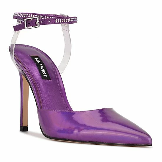 Nine West Frant Women's Ankle Wrap Heels Black 9 Nine West Frant Women's Ankle Wrap Heels Black - Image 9