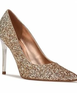 Nine West Fresh 03 Women's High Heels White Glitter -Nine West Shop unnamed file 3966