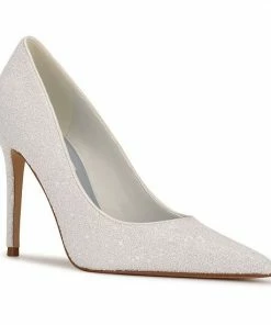 Nine West Fresh 03 Women's High Heels White Glitter -Nine West Shop unnamed file 3968
