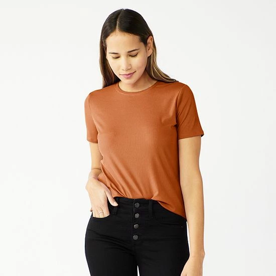 Women's Nine West Essential Crewneck Tee Cheetah 11 Women's Nine West Essential Crewneck Tee Cheetah - Image 11