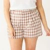 Plus Size Nine West High Rise Walking Shorts White Knight