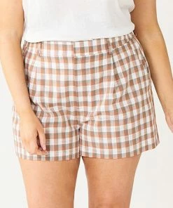 Plus Size Nine West High Rise Walking Shorts White Knight -Nine West Shop unnamed file 4021