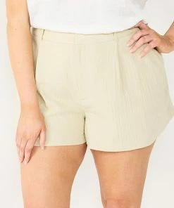 Plus Size Nine West High Rise Walking Shorts White Knight -Nine West Shop unnamed file 4022
