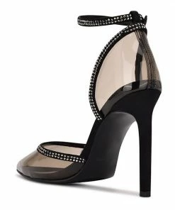 Nine West Tootsie Women's Ankle Strap Rhinestone High Heels Black -Nine West Shop unnamed file 4076