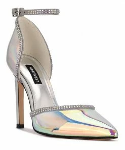 Nine West Tootsie Women's Ankle Strap Rhinestone High Heels Black -Nine West Shop unnamed file 4079