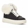 Nine West Keepup Women's Faux-Fur Sneakers Cognac