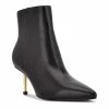 Nine West Ritaa Women's Leather Ankle Boots Black Leather