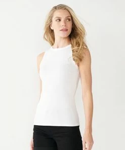 Women's Nine West Ribbed Tank Dusty Salt Heather -Nine West Shop unnamed file 414