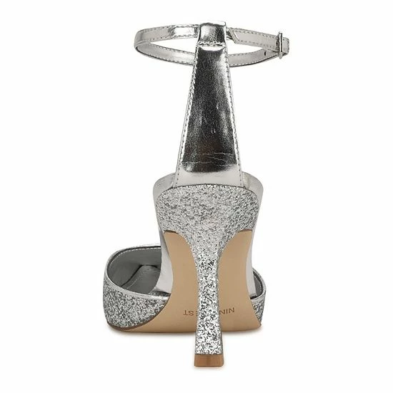 Nine West Shaply Women's High Heels Gold Glitter 5 Nine West Shaply Women's High Heels Gold Glitter - Image 5