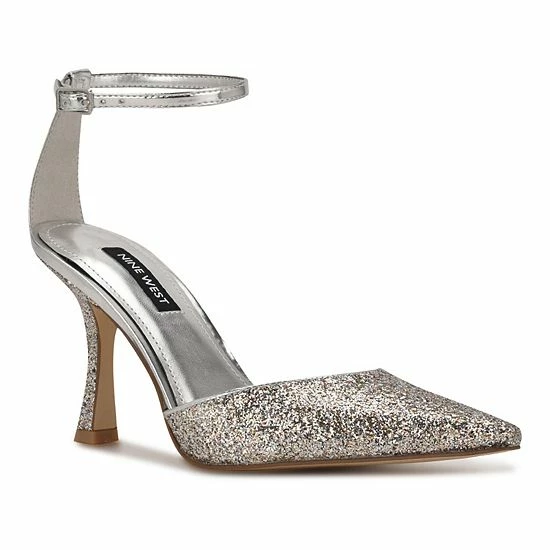 Nine West Shaply Women's High Heels Gold Glitter 6 Nine West Shaply Women's High Heels Gold Glitter - Image 6