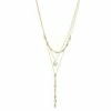 Nine West Gold Tone 17" Multi Row Necklace